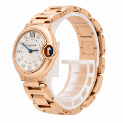 Cartier Ballon Bleu De 28MM W69002Z2 18Kt Everose Gold Watch
